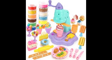Keukenaccessoires Voor Kinderen - Speelkeukenaccessoires Van Klei Voor Kinderen - Kneedgereedschap Voor Kinderen Met 12 Boetseerklei - Keukengerei Voor Kinderen - Rollenspel - Cadeau Voor Meisjes en Jongens