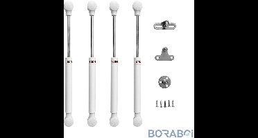 Boraboi® Gasdrukdemper - Soft Closing - 100N - 270 mm - 4 stuks