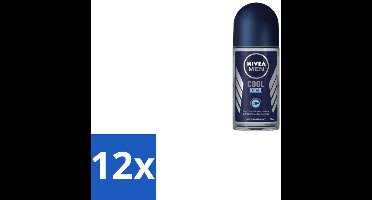 Nivea Men – Deodorant Roller – Cool Kick – 50 ml - Voordeelverpakking - 12 stuks