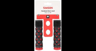 Simson handvatten kinder rood/zwart