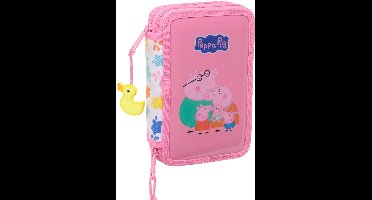 Peppa Pig Gevuld etui - 29 stuks - 19.5 x 12.5 x 4 cm - Polyester