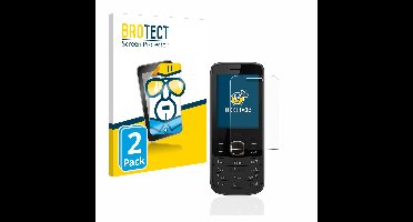 BROTECT - Screenprotector voor Nokia 225 4G - Folie Beschermfolie transparant 2 Stuks