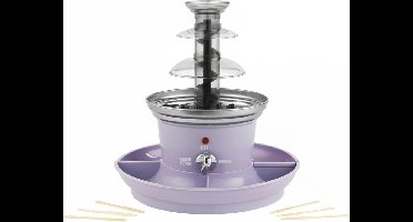 Core® Chocoladefontein - Fonteinset - Chocofontein- Inclusief Smeltpot - Paars - 26cm x 26cm x 28cm