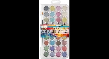 Aquarelverf Nassau fine art doos à 36 metalic napjes | 12 stuks
