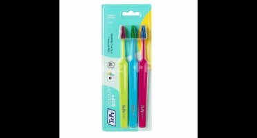 TePe Tandenborstel Colour Soft 3-pack - 3 x 3 stuks - Voordeelverpakking