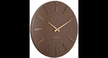 Karlsson Wandklok Esmerado - Bruin - 40x40x40cm - Wandklok Modern