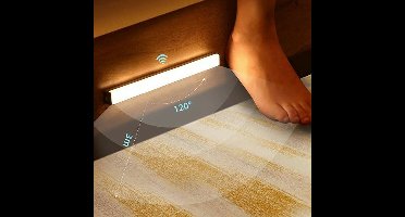 Mmgoqqt LED Nachtlamp Met Bewegingsdetectie - 21CM Opladerbaar - Warm Wit Licht - Smart Inductie - Voor Huis Gang Kledingkast