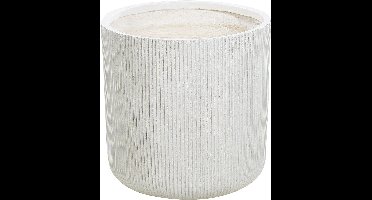 BELIANI OREOI - Bloempot - Gebroken wit - 45 x 45 x 45 cm - Kleivezel