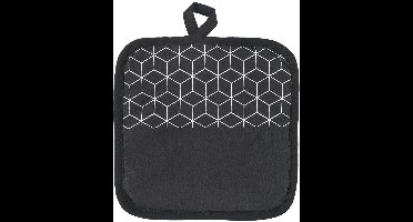 Metaltex pannenlappen set 2 stuks zwart wit