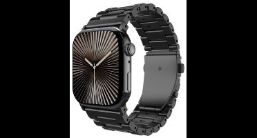 JustinCase Titan Strap voor Apple Watch 44/45/46/49mm, zwart