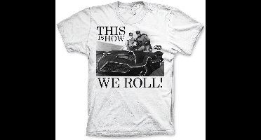 Batman This Is How We Roll Big Tall T-Shirt WB-1-BAT020-H45-14 White-3XL