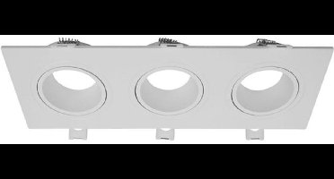 TRIPLE GU10 ARMATUUR - Wit - Verstelbaar - Triple - Gu10 Fitting