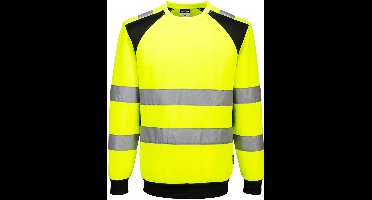 Portwest WX2 Eco Hi-Vis Sweatshirt CD805 - Geel/Zwart - XXXL