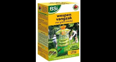 BSI Wasp Attract Wespenvangzak met gratis lokstof - Effectieve Insectenval - Met gratis cheatsheet