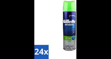 24 x Gillette Series - Scheergel - Sensitive - Aloe Vera - Voor de gevoelige huid - 200 ml - Gevoelige Huid - Scheergel - Scheren - Roodheid - Irritatie