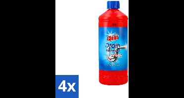 4 x At Home - Clean - Afvoer Ontstopper - Gel - Sterk - 1 L - Afvoer Ontstopper Gel - Afvoer Ontstopper - Verstopping Oplossen - Afvoer Verstopt - Afvoer Ontstoppen