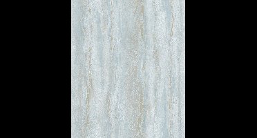 Behang met Marmerstructuur – Lichtblauw & Beige – Natuurlijke Steenlook – Rustige & Luxe Uitstraling