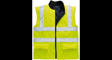 Portwest Hi-Vis Omkeerbare Bodywarmer S469 - Geel - M