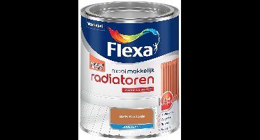 Flexa - Mooi Makkelijk Radiatoren Zijdeglans - 85% Kastanje - Mengverf - 0.75 L
