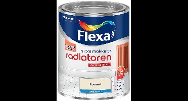 Flexa - Mooi Makkelijk Radiatoren Zijdeglans - Roomwit - Mengverf - 0.75 L