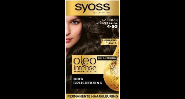 Syoss Oleo Intense - Haarverf - 4-50 - Ijzig Bruin - 115ml