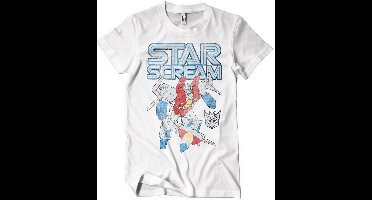 Transformers Starscream Washed T-Shirt White-2XL