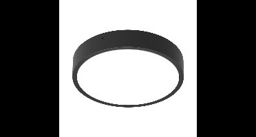 Ledvance - LED Plafondlamp Rond Zwart 10W 1220lm - 830-840 CCT | 262mm - IP65 - Bewegings- en Lichtsensor