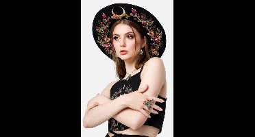 Restyle - Wildflower Hoed met brede rand