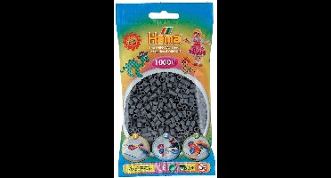 Hama - Strijkkralen - 1000 Stuks Donkergrijs