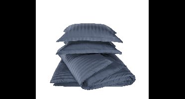 De Witte Lietaer Dekbedovertrek Katoen Satijn Zygo - Eenpersoons - 140 x 220 cm - Blauw