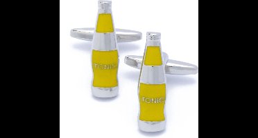 Manchetknopen - Tonic Flessen Geel