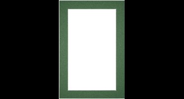 Passe-Partout Fotomaat 15x20 cm - Lijstmaat 20x30 cm - Groen Bos - Museumkarton - Fotolijst niet inbegrepen