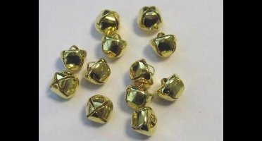 Kerst belletjes goudkleur 10 milimeter 12 Stuks (1 Pak)