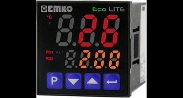 Emko ecoLITE.4.5.2R.0.0 Temperatuurregelaar Pt100, J, K, R, S, T, L -199 tot +999 °C Relais 5 A (l x b x h) 90 x 48 x 4