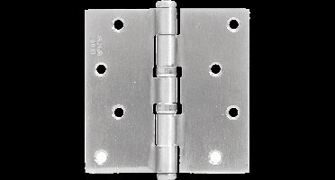 AXA Kogelscharnier 1531 102x102 3mm RVS