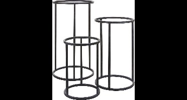 Mica Decorations Cachet Plantenstandaard - Set van 3 - Grijs