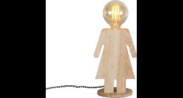 ETH Eve - Tafellamp - 1 lichts - H 240 mm - Bruin - Eetkamer, Hal / Vide,Keuken,Slaapkamer,Woonkamer - Design - Dimbaar