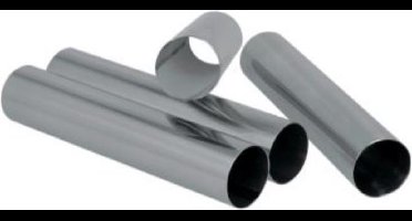 Metaltex Cannolivormen Dolceforno 2,5 X 12,5 Cm Rvs Zilver