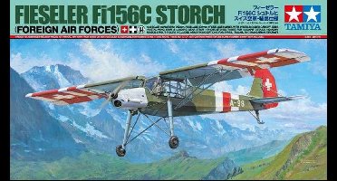 Tamiya Modelbouwpakket Militaire voertuigen - 25158 Fieseler Fi156C Storch (Foreign AF) Plastic - 1:48 - Modelbouw