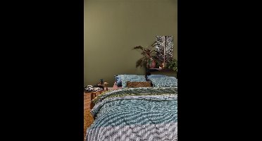 At Home by BeddingHouse  Comprise Dekbedovertrek - Lits-jumeaux - 240x200/220 cm - Groen