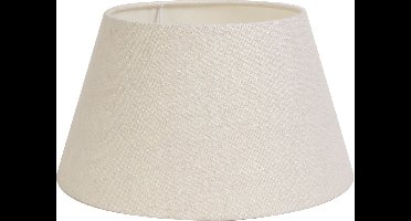 Light & Living Drum Lampenkap Livigno - Eiwit - 40x30x22cm - voor Tafellampen, Staande lamp