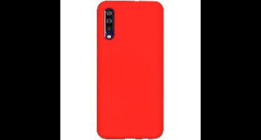 Accezz Hoesje Geschikt voor Samsung Galaxy A50 / A30s Hoesje Siliconen - Accezz Liquid Silicone Backcover - Rood