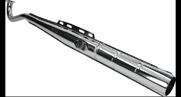 Uitlaat Puch maxi standaard model dikke bocht 28mm 45km