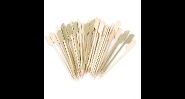 natural sateprikkers - partyprikkers - satéprikkers 17,5cm - Feestje - Verjaardag - cocktailprikkers - Feest prikkers - cocktailprikkers - 50 stuks – Regenwoud - cupcake prikkers - thema koken -