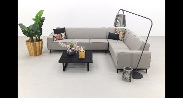 Boavista/Cuba Sunbrella loungeset - Nature Grey - 4-delig - Rechts