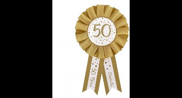 Rozet - 50 jaar - Goud, wit