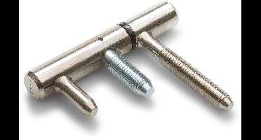 Inboorpaumelle - Vernikkeld - Staal - Dulimex - Dulimex inboorvernikkeld 12 mm voor stalen metselkozijnen