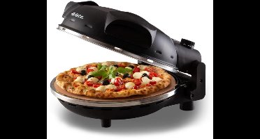 Ariete 0917/00 - PIZZA IN 4 'MINUTES - pizzaoven - 1200W - timer - diameter 32 cm - max. 400 graden - zwart