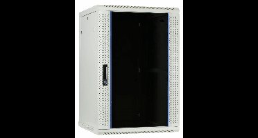 DSIT 22U witte wandkast met glazen deur 600x600x1100mm (BxDxH) - serverbehuizing - serverrack - serverkast - 19 inch