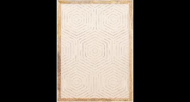 PTMD Wandpaneel Elasah - 76x3x102 cm - Hout - Creme